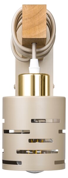 Nástěnná lampa ELEN 1xE27/35W/230V béžová/zlatá/hnědá