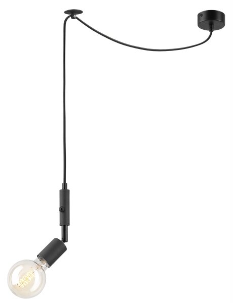 Lustr na lanku INA 1xE27/42W/230V černá