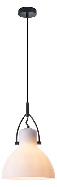 Klausen 111028 - Lustr na lanku RACK 1xE27/11W/230V bílá/černá