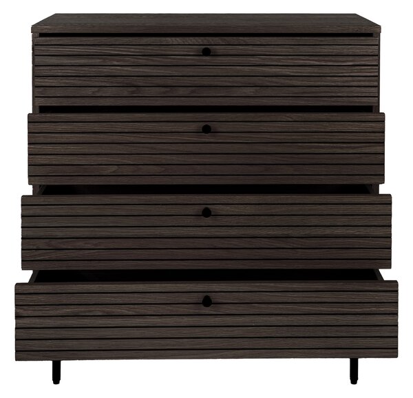 Komoda Ksitina 5 (tmavě hnědá). Akce -20%