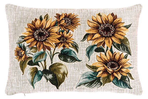 Gobelínový povlak na polštář Slunečnice Chenille IT120 Barva Vícebarevná Rozměry 42x42 cm