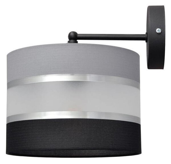 Nástěnná lampa HELEN 1xE27/15W/230V černá/šedá/stříbrná