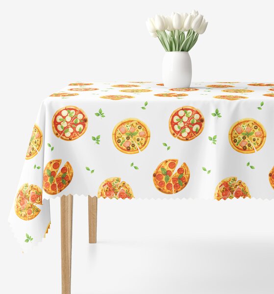 Goldea hranatý teflonový ubrus - lahodná pizza 120 x 180 cm