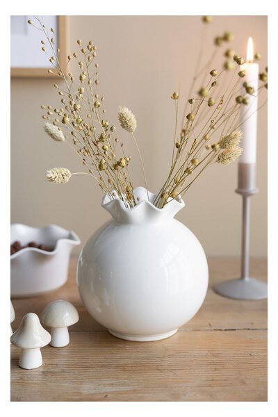 Keramická váza Vallvik White 16 cm Storefactory Scandinavia
