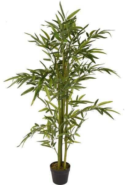 Umělý bambusový stromek v květináči, 130 cm