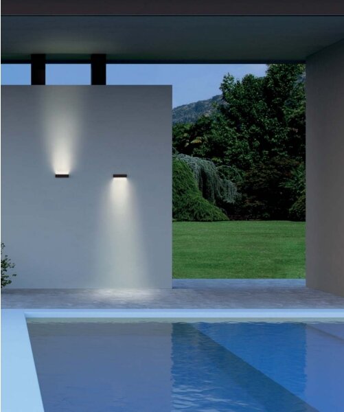 Redo 90395 - LED Venkovní nástěnné svítidlo OMNIA LED/12W/230V 3000K IP54 hnědá