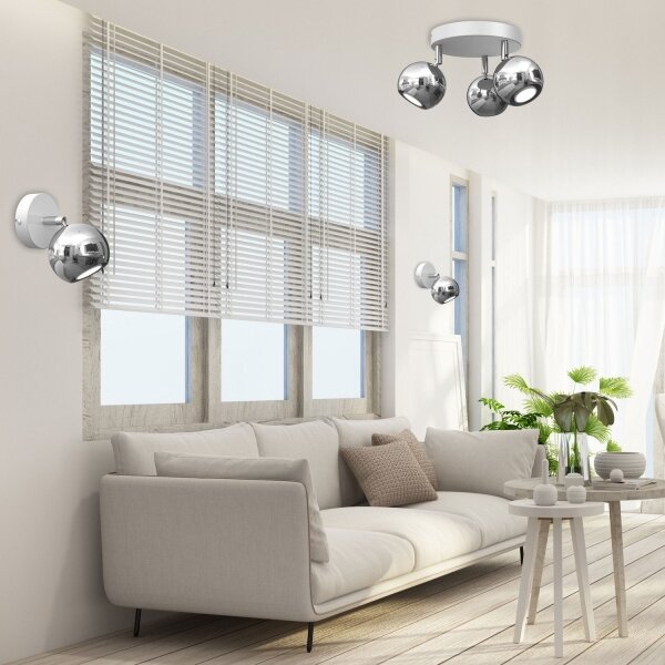 Bodové svítidlo COMET 3xGU10/8W/230V bílá/lesklý chrom