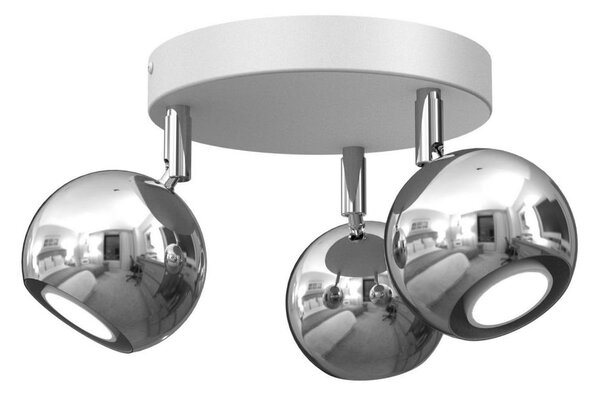 Bodové svítidlo COMET 3xGU10/8W/230V bílá/lesklý chrom