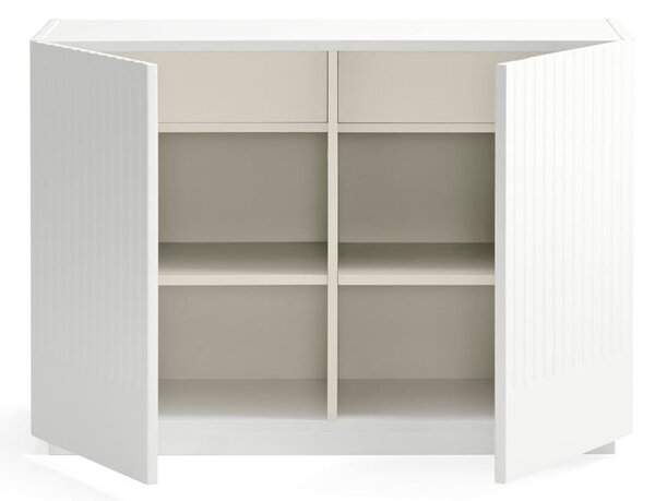 Bílá nízká komoda 100x70 cm Doric – Teulat