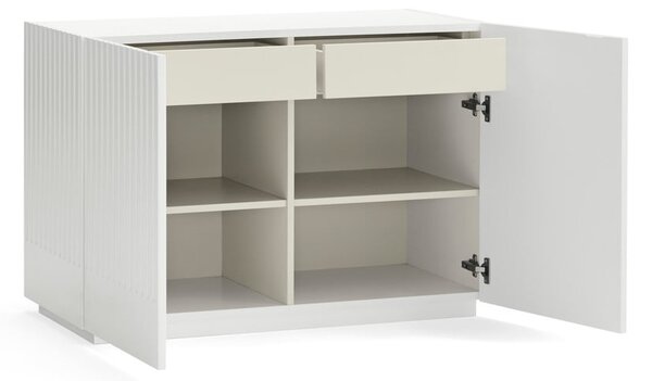 Bílá nízká komoda 100x70 cm Doric – Teulat