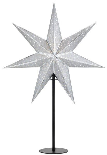 Markslöjd 705794 - Vánoční dekorace GLITTER 1xE14/25W/230V 65 cm černá/stříbrná