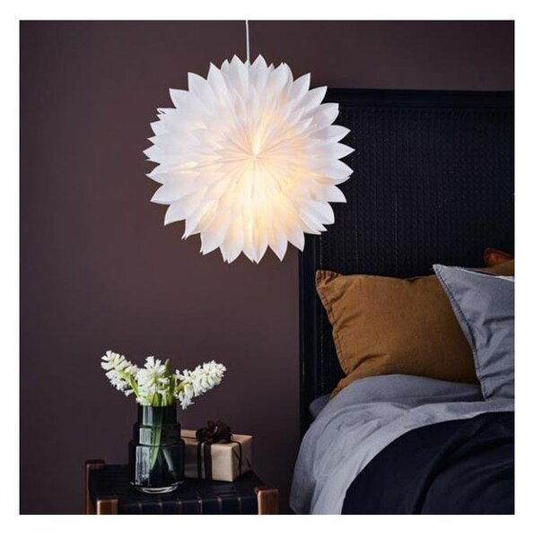 Markslöjd 705842 - Vánoční dekorace SOLINA 1xE14/25W/230V pr. 48 cm bílá