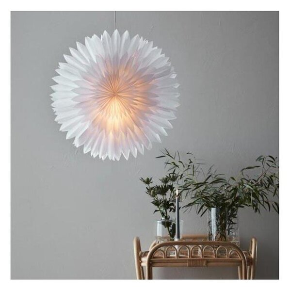 Markslöjd 705840 - Vánoční dekorace SOLINA 1xE14/25W/230V pr. 58 cm bílá