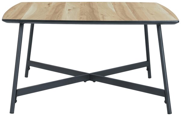 KONFERENČNÍ STOLEK, barvy dubu, kov, kompozitní dřevo, 80/80/42 cm MID.YOU - Konferenční stolky, Online Only