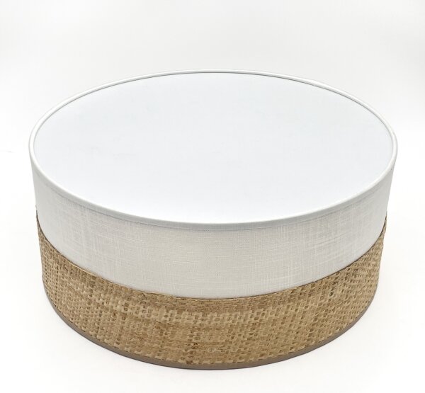 LED Stropní svítidlo SIRJA BOHO LED/20W/230V pr. 35 cm béžová/bílá