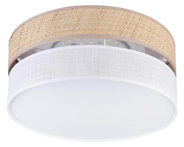 LED Stropní svítidlo SIRJA BOHO LED/20W/230V pr. 35 cm béžová/bílá