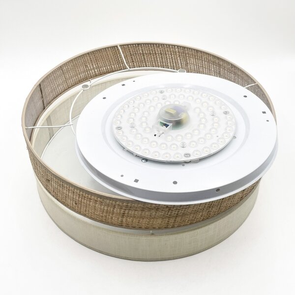 LED Stropní svítidlo SIRJA BOHO LED/36W/230V pr. 45 cm béžová/krémová