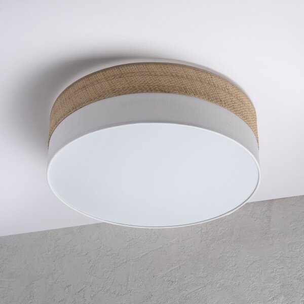 LED Stropní svítidlo SIRJA BOHO LED/36W/230V pr. 45 cm béžová/bílá