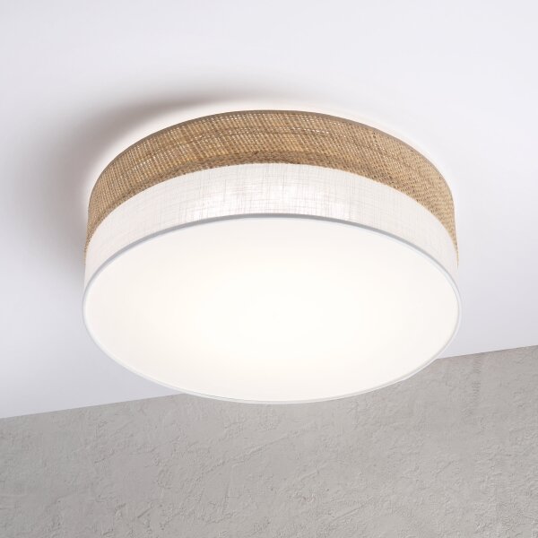 LED Stropní svítidlo SIRJA BOHO LED/36W/230V pr. 45 cm béžová/bílá