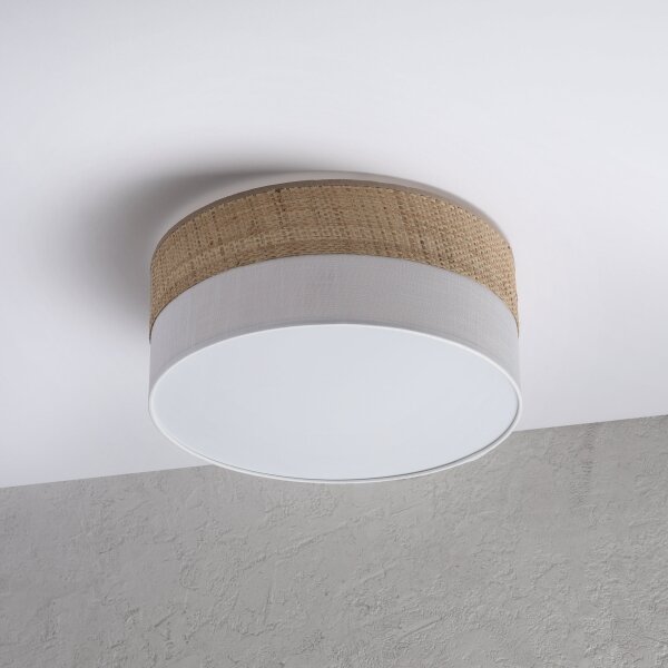 LED Stropní svítidlo SIRJA BOHO LED/20W/230V pr. 35 cm béžová/bílá