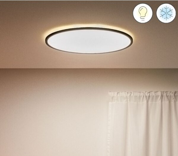 WiZ - LED Stmívatelné stropní svítidlo SUPERSLIM LED/32W/230V černá Wi-Fi