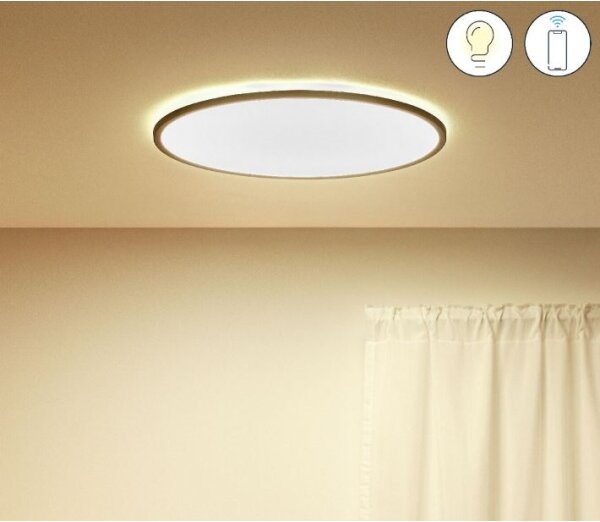 WiZ - LED Stmívatelné stropní svítidlo SUPERSLIM LED/32W/230V černá Wi-Fi