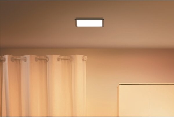 WiZ - LED Stmívatelné stropní svítidlo SUPERSLIM LED/12W/230V černá Wi-Fi
