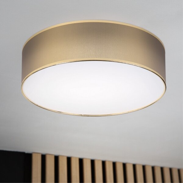 LED Stropní svítidlo SIRJA LED/36W/230V pr. 45 cm hnědá/zlatá