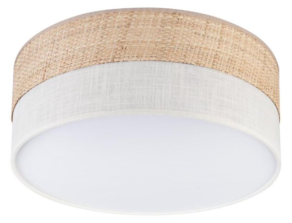LED Stropní svítidlo SIRJA BOHO LED/20W/230V pr. 35 cm béžová/krémová