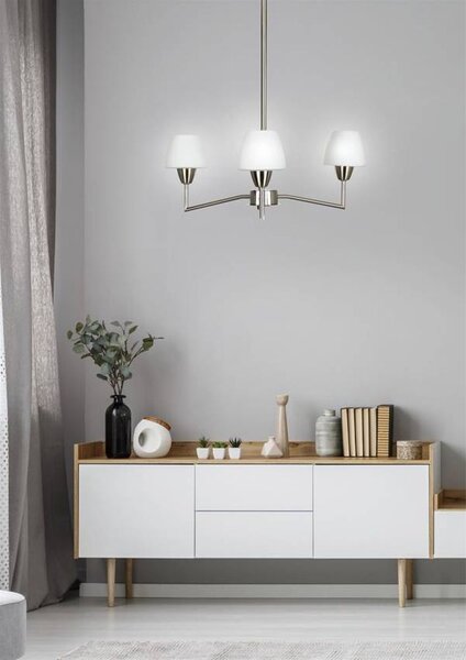 Candellux Togo stropní světlo 3x40 W bílá-nikl 33-10639