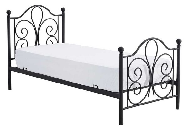 Postel Adaline 90 x 200 cm, černá