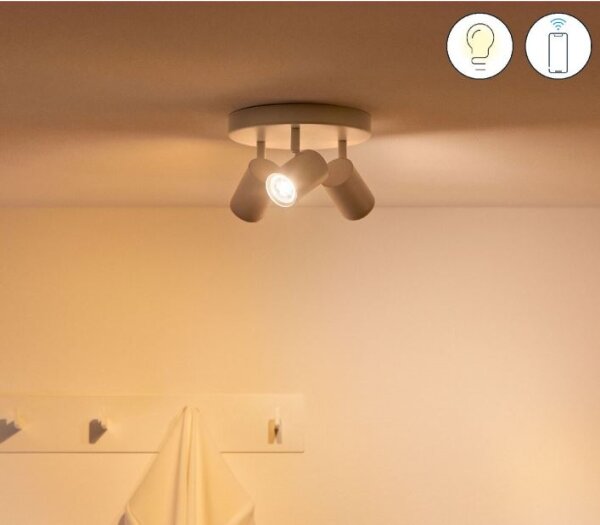 WiZ - LED RGBW Stmívatelné bodové svítidlo IMAGEO 3xGU10/4,9W/230V bílá Wi-Fi