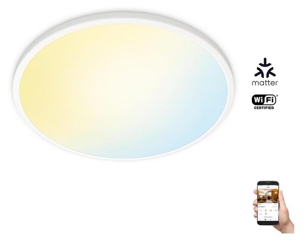 WiZ - LED Stmívatelné stropní svítidlo SUPERSLIM LED/32W/230V bílá Wi-Fi