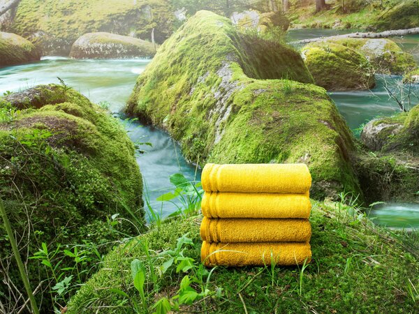RUČNÍK PRO HOSTY, 30/50 cm, žlutá Vossen - Ručníky na ruce