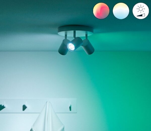WiZ - LED RGBW Stmívatelné bodové svítidlo IMAGEO 3xGU10/4,9W/230V bílá Wi-Fi