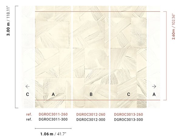 Geometrická vliesová obrazová tapeta na zeď, DGROC3012-260, Rock, Masureel