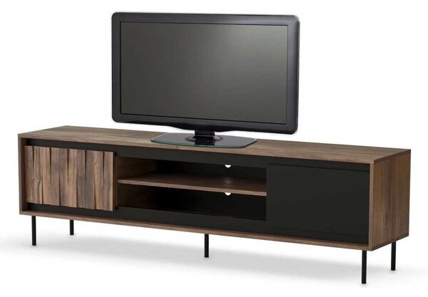 TV stolek Stuga, ořech / černá