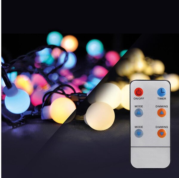 Brilagi - LED RGBW Vánoční venkovní řetěz 100xLED/8 funkcí 15m IP44 + DO