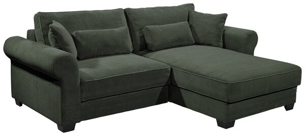 ROHOVÁ SEDAČKA, textil, tmavě zelená MID.YOU - Sedací soupravy, Online Only