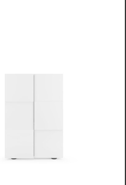 BOTNÍK, vysoce lesklá bílá, 78/116/35 cm MID.YOU - Online Only šatny & botníky, Online Only