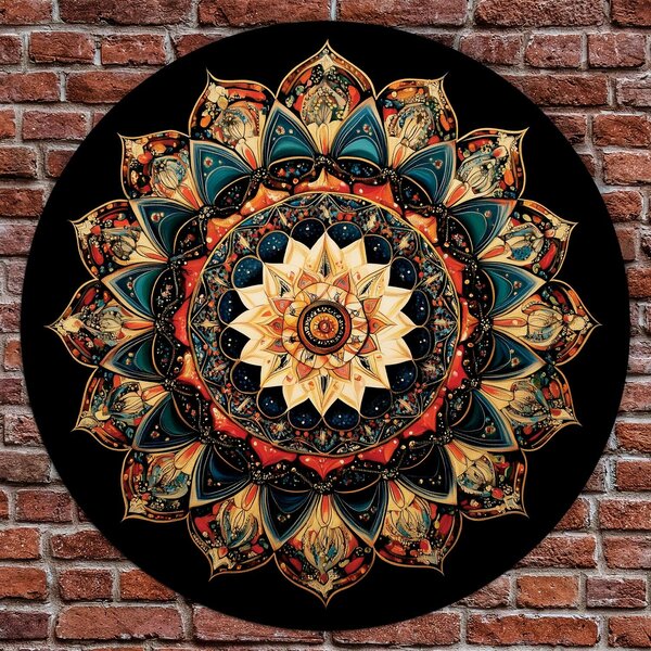 DUBLEZ | Dřevěný obraz - Escher mandala | UV tisk, Premium