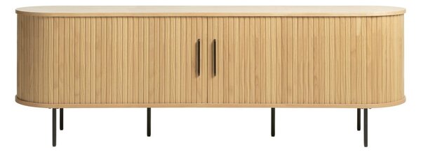 TV stolek v dekoru dubu v přírodní barvě 56x180 cm Nola – Unique Furniture