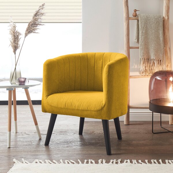 KOKTEJLOVÉ KŘESLO, textil, žlutá Livetastic - Křesla klasická, Online Only
