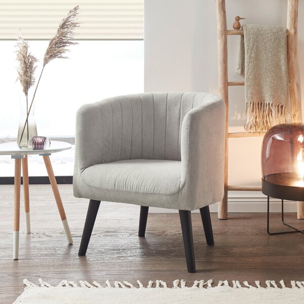KOKTEJLOVÉ KŘESLO, textil, světle šedá Livetastic - Křesla klasická, Online Only