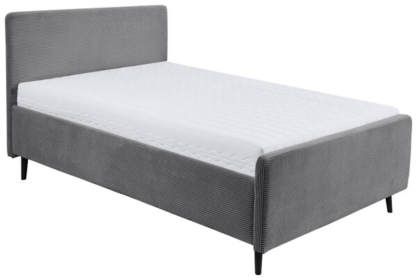ČALOUNĚNÁ POSTEL, 140/200 cm tmavě šedá MID.YOU - Jednolůžkové postele, Online Only