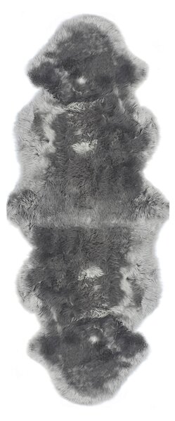 OVČÍ KOŽEŠINA, 60/180 cm, šedá - Kůže
