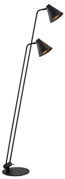 Argon 7077 - Stojací lampa AVALONE 2xE27/15W/230V černá