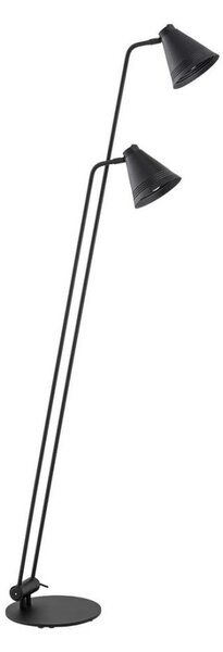 Argon 7077 - Stojací lampa AVALONE 2xE27/15W/230V černá