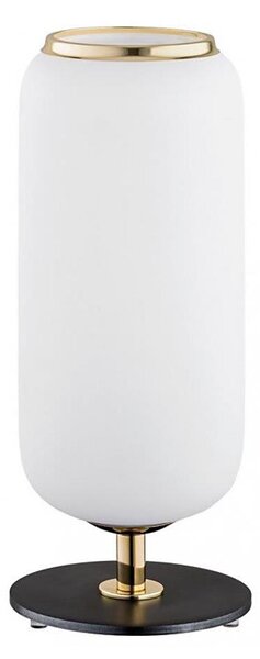Argon 4994 - Stolní lampa VALIANO 1xE27/15W/230V černá/bílá/zlatá