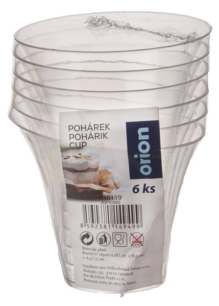Pohárek dezert 0,18 l 6 ks